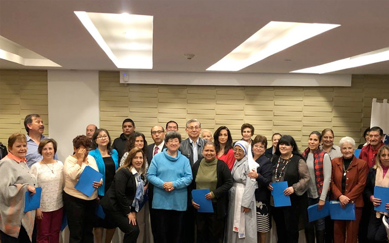 Clausura de cursos de la Escuela de la Fe, sede Pachuca